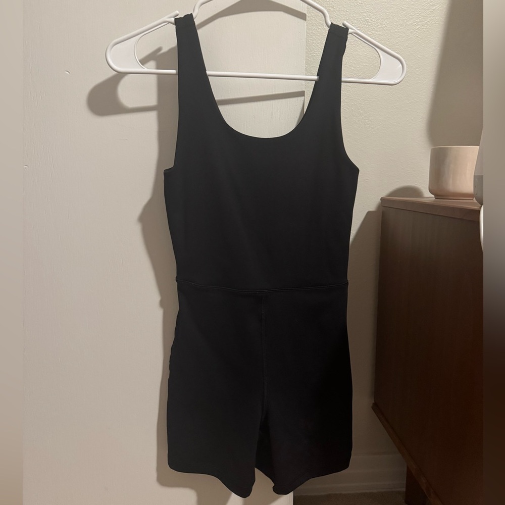 Black Athletic Romper